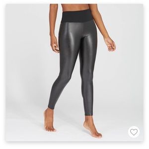 Assetts by Spanx Faux Leather Leggings